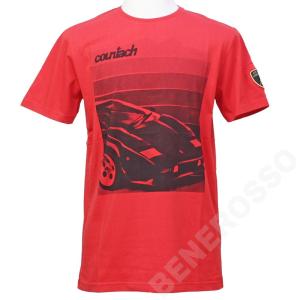 ランボルギーニ メンズ カウンタック Tee レッド （Rosso Mars） 9012242CCR055