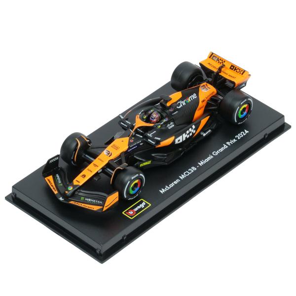Bburago 1/43スケール マクラーレン F1 チーム MCL38 マイアミGP 2024 #...