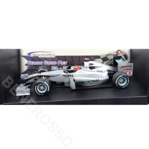 MINICHAMPS 1/18スケール メルセデスGP ショーカー M.シューマッハ 2010 ホッケンハイム別注 153100273｜br-sf