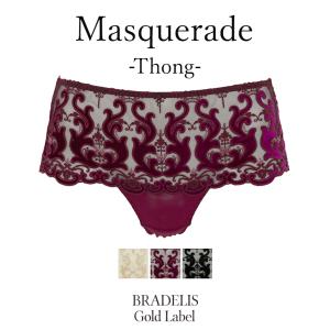 下着 ショーツ タンガ ブラデリスニューヨークゴールドレーベル Masquerade Thong  BRADELIS Gold Label BRNY SALE 返品交換不可 0303slgl｜bradelisny