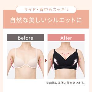 ノンワイヤー ブラジャー 脇高 グラマー 大き...の詳細画像3