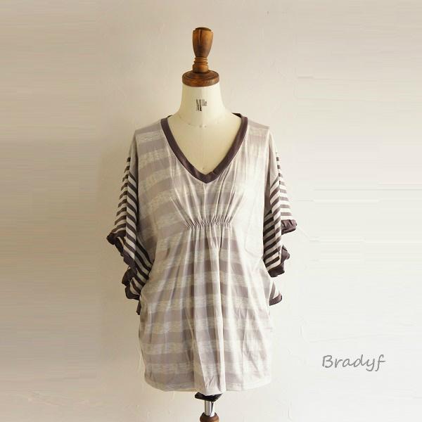 Vネック ボーダー ドルマン プルオーバ veliero ヴェリエーロ 12030115 服 大人の...