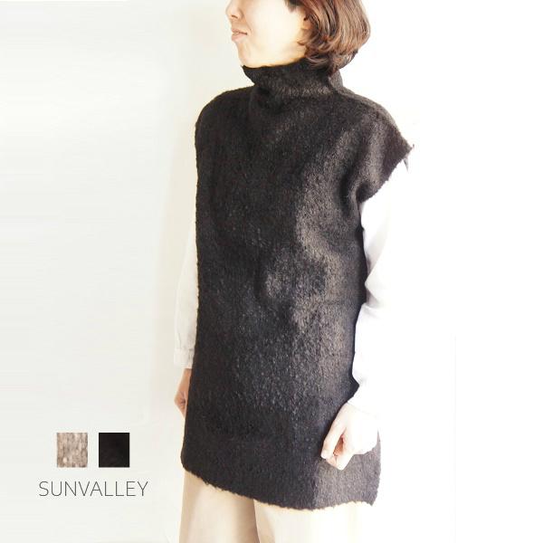 SUNVALLEY サンバレー sunvalley 四者混 ループ 天竺 ローゲージ ハイネック ロ...