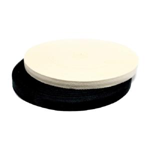 綿テープ 1ｍｍ厚 15ｍｍ巾 50ｍ巻 綾織 黒