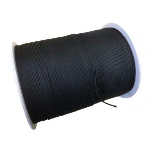 16打ちポリエステル黒紐　約1.5mm径　500Mボビン巻