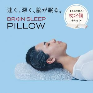 [BRAIN SLEEP] ブレインスリープ ピロー (9グラデーション) ×2セット 枕 まくら 肩こり 高反発 ストレートネック オーダーメイド おすすめ 人気 ギフト 睡眠｜brain-sleep