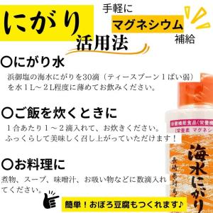 浜御塩の海水にがり 170ml×6本セット 長...の詳細画像3