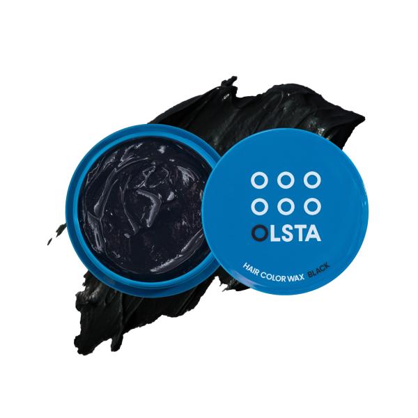 オルスタ カラーワックス ブラック 黒 COLOR WAX 50g OLSTA ヘアーカラーワックス...