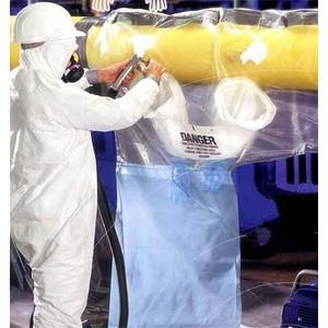 ！アスベスト処理用パイプ径35〜45cm横パイプ用グローブバック