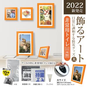 送料無料(一部地域除く) 15年保存！日本製（BR-ATT200N 飾るアート 非常用トイレ10回分+アートポスター12種セット）非常用トイレ 簡易トイレ 防災トイレ セット｜brain8