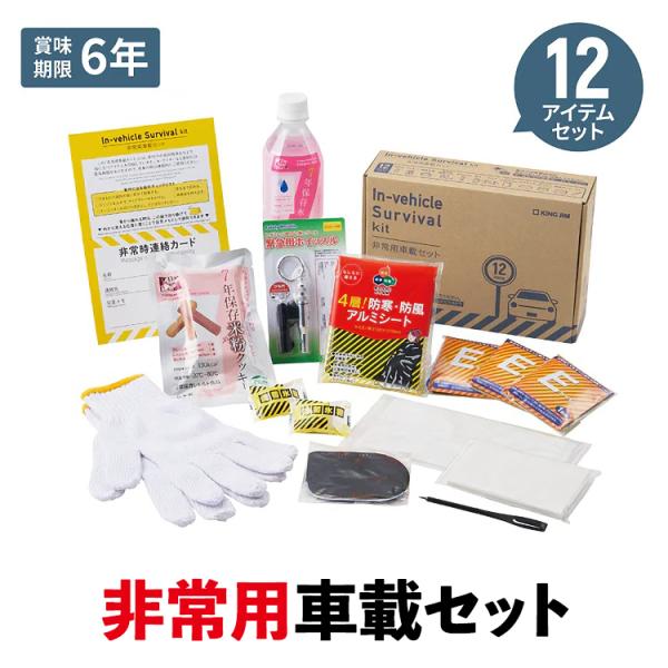 【納期未定】送料無料(一部地域除く) 防災 備蓄【SYS-200 非常用車載セット キングジム KI...