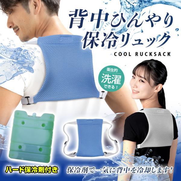 背中ひんやり保冷リュック BR-527 2025年モデル 保冷剤を入れてひんやり冷やせる 背中ひんや...