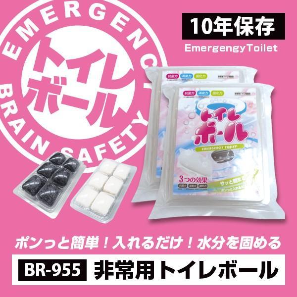 Ag抗菌性凝固剤 非常用トイレ BR-955 トイレボール12個 6個入りパック×2 溶けて固まる ...