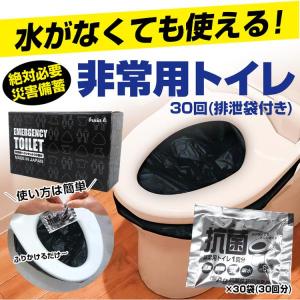 送料無料！防臭&抗菌【KB-304 Ag抗菌性凝固消臭剤 サッと固まる非常用トイレ30回分(排泄袋付)(凝固剤入アルミパック×30袋、排泄袋×30袋)】｜brain