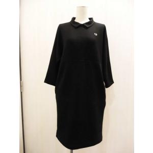 FRED PERRY(フレッド・ペリー)　Dolman Sleeve Dress　（BLACK）（F8407/07)｜brains-mart