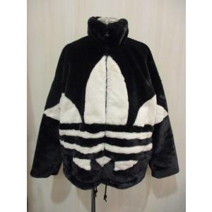 adidas Originals モノグラム ファージャケット （ワイルドブラウン