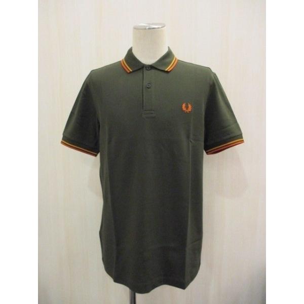FRED PERRY SHIRT (Hunting Green/ Bright Gold/ Rust...
