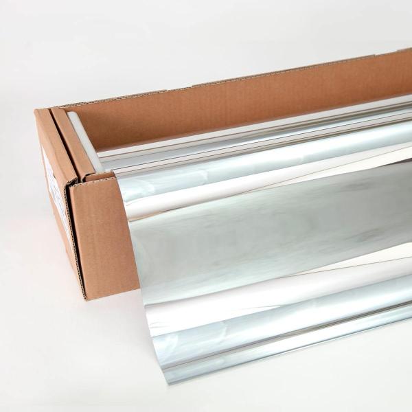 スパッタシルバー15(マジックミラー) 1.5m幅×30mロール箱売 カーフィルム ＊大型商品 同梱...