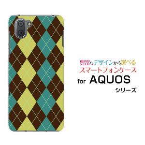 AQUOS R3 SH-04L SHV44 アクオス アールスリー スマホ ケース カバー ハードケース/ソフトケース ギフト プレゼント Argyle(アーガイル) type001｜branch-berry