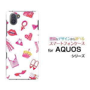 AQUOS R3 SH-04L SHV44 アクオス アールスリー スマホ ケース カバー ハードケース/ソフトケース ギフト プレゼント おしゃれアイテム（白×ピンク）｜branch-berry