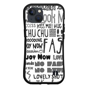 iPhone 14 衝撃吸収 耐衝撃 ハイブリッドケース アイフォン フォーティーン スマホ ケース カバー ガーリーフォント（モノトーン）｜branch-berry