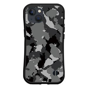 iPhone 14 衝撃吸収 耐衝撃 ハイブリッドケース アイフォン フォーティーン ケース型 スマホケース スマホカバー 迷彩 (ブラック)｜branch-berry