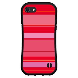 iPhone SE 第2世代 衝撃吸収 耐衝撃 ハイブリッドケース アイフォン エスイー 2020 スマホケース スマホカバー Pink border(ピンクボーダー) type012｜branch-berry