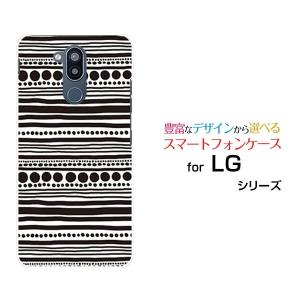 LG style2 L-01L エルジー スタイルツー docomo スマホ ケース カバー ハードケース/ソフトケース ギフト プレゼント しましま（ブラック）｜branch-berry