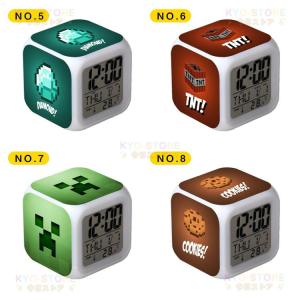 Minecraft クリーパー TNT Steve 目覚ましライト 大音量 デジタル