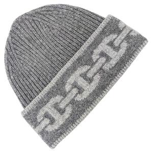 名東】エルメス ニットキャップ ヘブン シャルボン フランネルグレー L