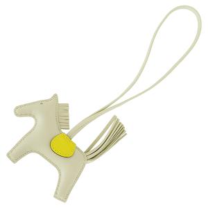 エルメス バッグチャーム ロデオPM ブラック ラムスキン K刻印 黒