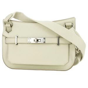 エルメス HERMES ジプシエールミニ W刻 ニューホワイト シルバー金具 スイフト レディース ショルダーバッグ エルメス HERMES ジプシエールミニ W刻 ニューホワイト シルバー金具