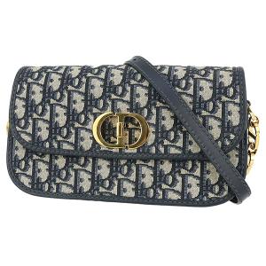 ディオール チェーンバッグ ショルダーバッグ 30モンテーニュ アヴェニュー バッグ オブリーク レディース ネイビー 1689