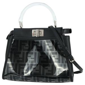 FENDI（フェンディ） ロールスモール トートバッグ 8BH424 ラフィア