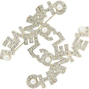 CHANEL シャネル ブローチ ヴィンテージ CC カラーストーン ゴールド