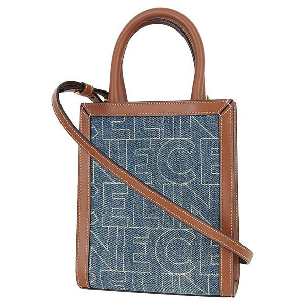 セリーヌ トートバッグ ショルダーバッグ バーティカル カバ ミニ デニム 5712