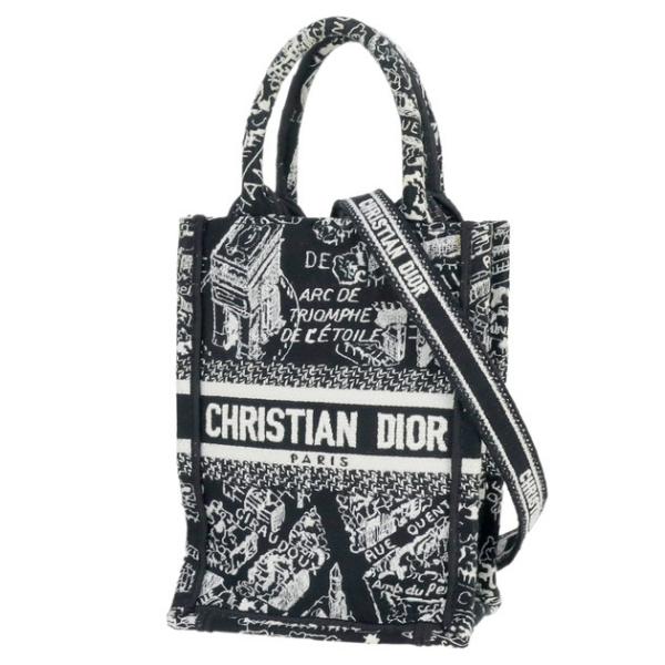 ディオール DIOR トートバッグ ショルダーバッグ ステューシー ショーン ブラック ホワイト  ...