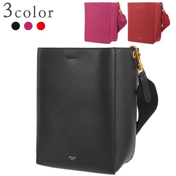 セリーヌ ショルダーバッグ サングル バケット スモール レザー 3色 7465