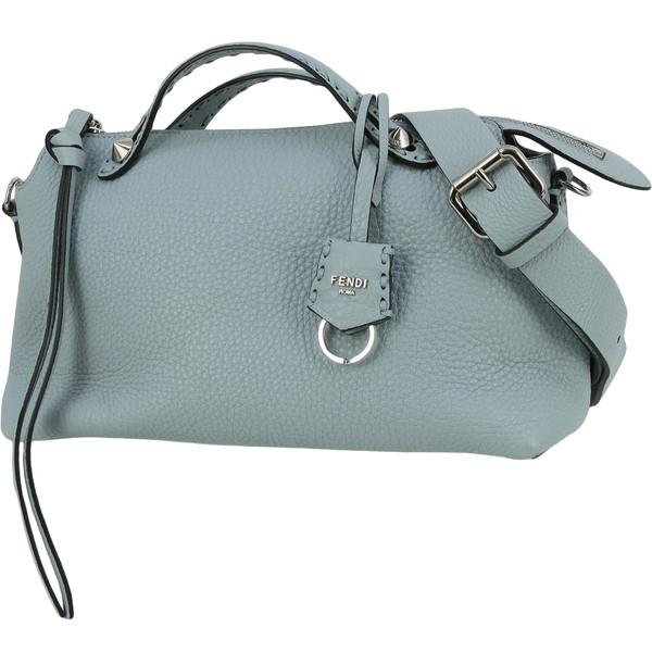 フェンディ バイザウェイ セレリア ミディアム ハンドバッグ ショルダーバッグ ライトブルー h-d...