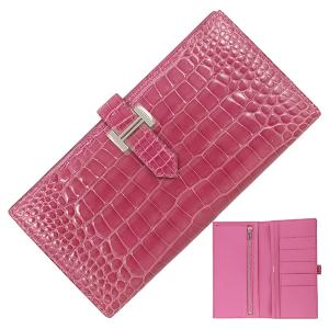 HERMES（エルメス） 財布 MC2 フレミング アリゲーターマット ゴールド