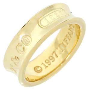 ティファニー リング 1837 ミディアムリング レディース 10号 イエローゴールド h-n075