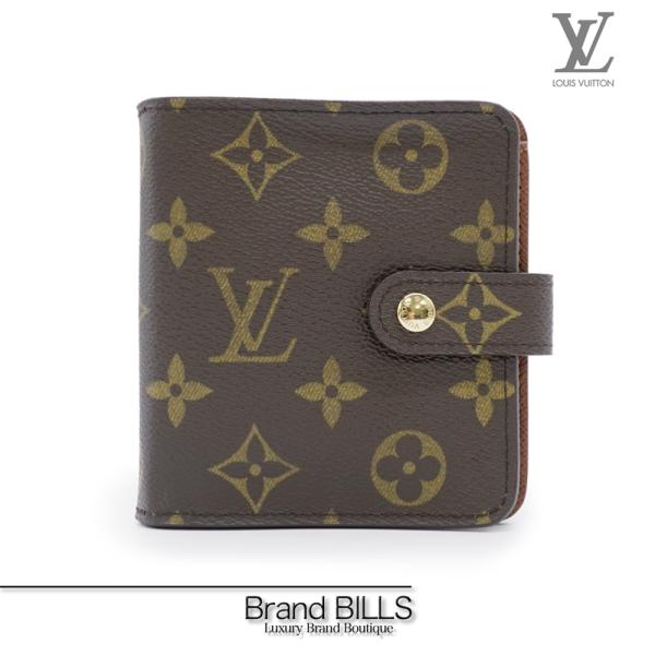 未使用品 LOUIS VUITTON ルイ ヴィトン コンパクトジップ 折り財布 M61667 モノ...