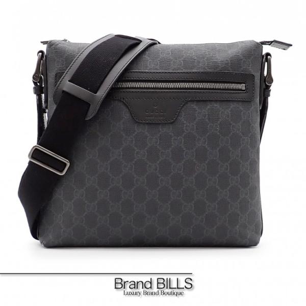 GUCCI グッチ GGスプリーム メッセンジャーバッグ ショルダーバッグ 322279 ブラック ...