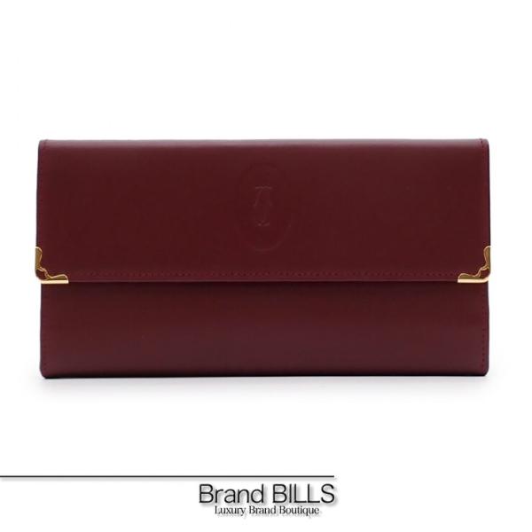 未使用品 Cartier カルティエ マストライン 長財布 三つ折り L3000002 2C がま口...