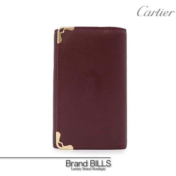 未使用品 Cartier カルティエ マストライン 6連 キーケース L3000452 レザー ボル...