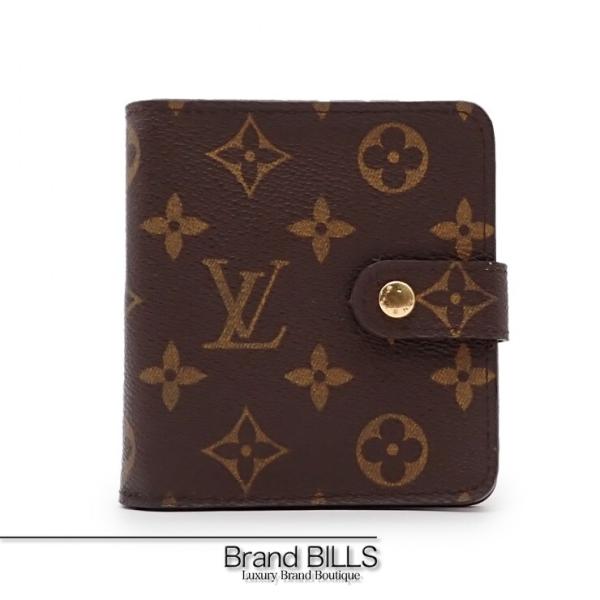 未使用品 LOUIS VUITTON ルイ・ヴィトン モノグラム コンパクトジップ 折り財布 M61...