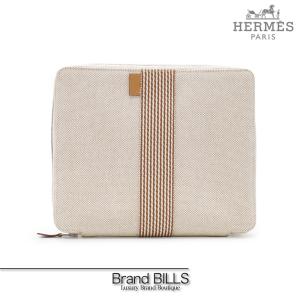 エルメス HERMES ポーチ トゥルースフラットGM ジョッキー ホース ベージュ