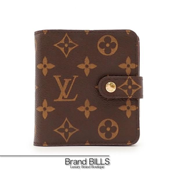未使用品 LOUIS VUITTON ルイ・ヴィトン モノグラム コンパクトジップ 折り財布 M61...