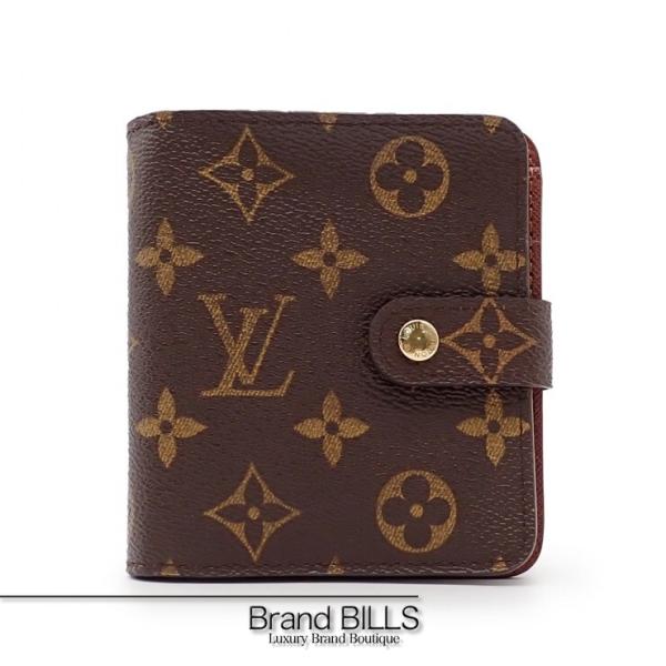 未使用品 LOUIS VUITTON ルイ・ヴィトン モノグラム コンパクトジップ 折り財布 M61...