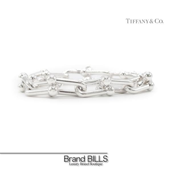 美品 Tiffany &amp; Co ハードウェア ラージ リンク ブレスレット ミディアム 601530...